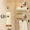 1Pcs Suction Cup Rack Adhesive Toilet Paper Holder Kitchen Roll Towel Rack Wall Mount Toilet Paper Holder Bathroom Accessories