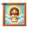 Beginner Faux Pearl Art Set Jesus Painting Kit DIY Handmade Rhinestone Faith-themed