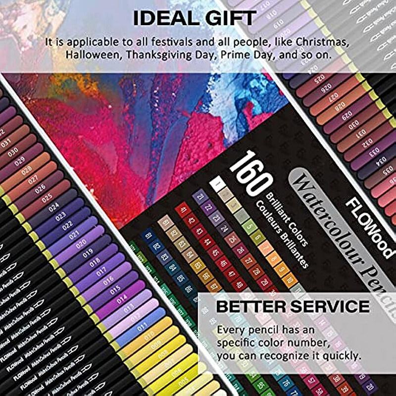 Набор акварельных/масляных карандашей, художественные принадлежности, мягкие профессиональные акварельные карандаши для взрослых, цветные карандаши, идеально подходящие для рисования