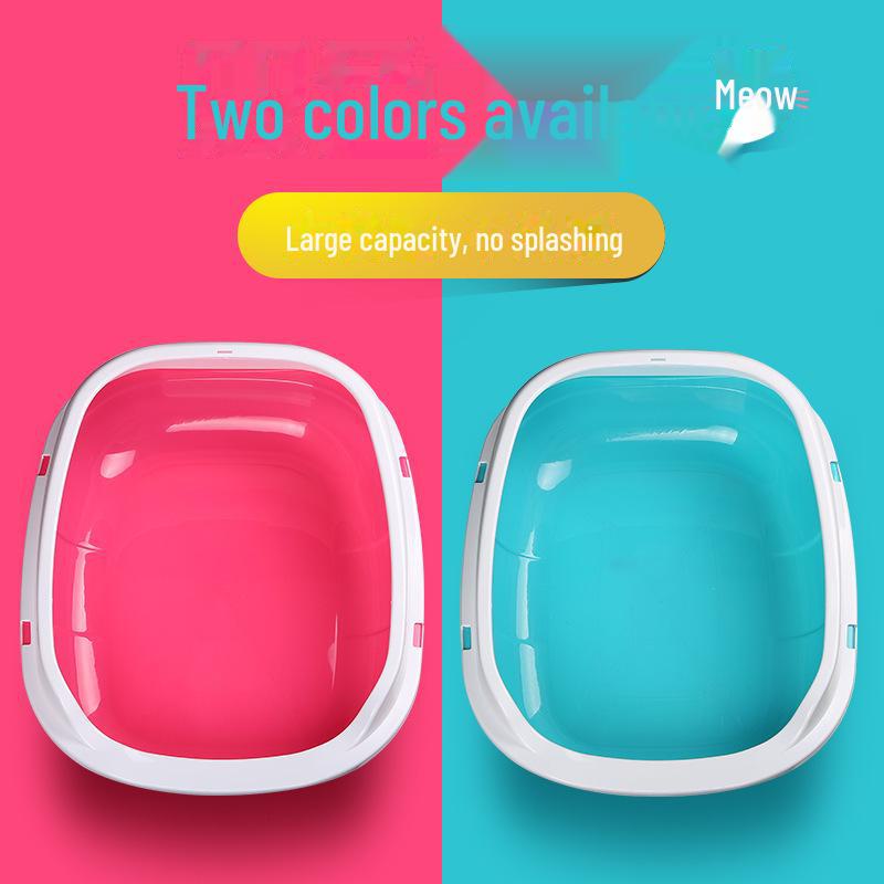 Большой полузакрытый съемный лоток для кошачьего туалета