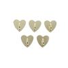 5Pcs Metal Heart Shaped Phone Charm Holder Love Heart Phone Finger Ring / Self Adhesive Mobile Phone Back Stand Hooks