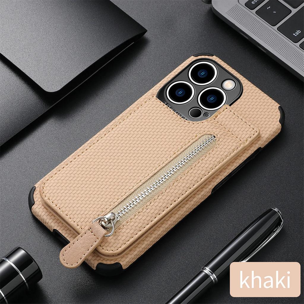 Кошелек на молнии с отделениями для карт, кожаный чехол для телефона для iPhone 16 Pro Max 15 14 Plus 13 12 Mini 11 X XS XR SE 2026, кошелек, чехол с отделениями для карт