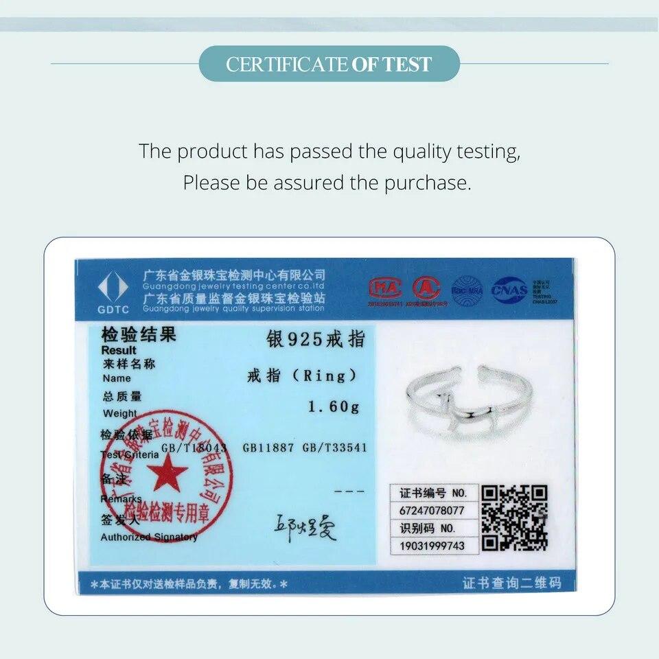 WOSTU Real 925 Sterling Silver Dachshund Open Ring For Women Pet Paw Adjustable Rings Fine Jewelry Gift For Fimaly Daughter