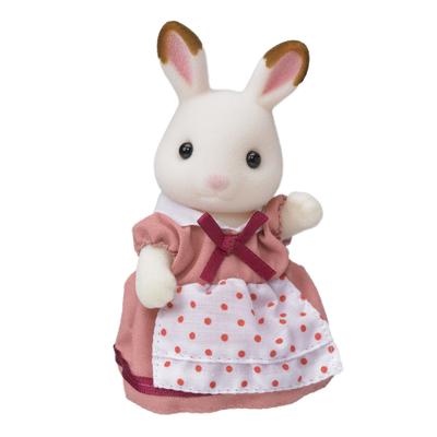 Кукла Sylvanian Families Семья кроликов Шоколадных Игрушка, сертифицированная ST, Кукольный домик для детей от 3 лет и Sylvanian Families от Epoch [Мама Шоколадного Кролика]