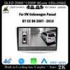 Android 14 Для VW Volkswagen Passat B7 CC B6 2007 - 2015 Автомагнитола Мультимедийный Видеоплеер GPS Carplay QLED Экран Авто Стерео