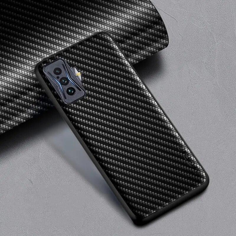 Carbon Fibre Texture Phone Case for Xiaomi Poco F4 GT Redmi K50 Gaming Fashion Design Back Cover Funda Coque for Poco F4 GT Case