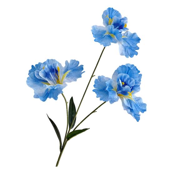 Iris Artificial Flower Realistic Faux Iris Flowers 33" Soft Fabric Indoor Outdoor Decor for Wedding Bridal Bouquets Centerpieces