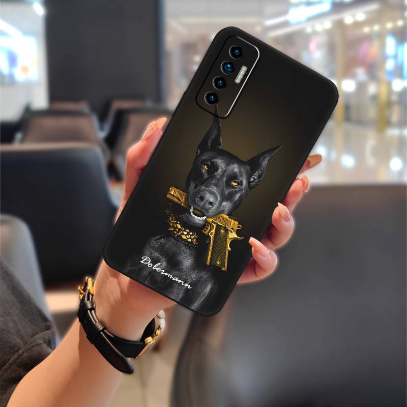 Прочный чехол для телефона с граффити для Tecno Camon17P Пылезащитный Милый Полная обертка ТПУ Задняя крышка Водонепроницаемый Ударопрочный Чехол для телефона