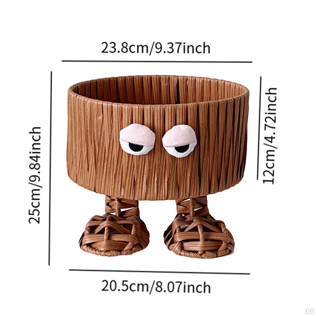 Корзина для хранения домашнего декора для печенья и выпечки с имитацией ротанга