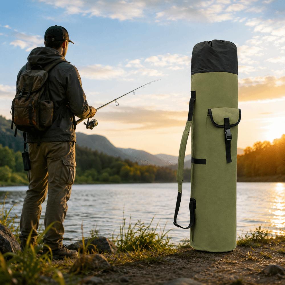 Large Capacity Fishing Rod Bag 600D Oxford Cloth Fishing Rod Case Fishing Tackle Bag