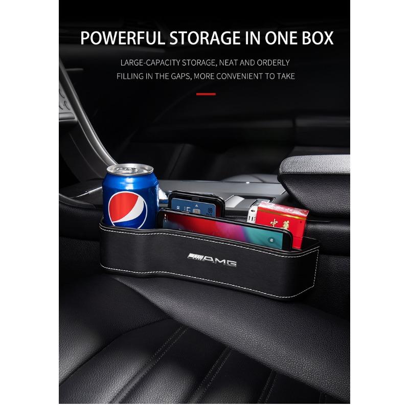 Многофункциональный ящик для хранения в щели между сиденьями автомобиля, карман-органайзер для щели между сиденьями для Mercedes-Benz AMG W212 W205 W246 W177 W176 W213 GLC GLE GLS ML Добро пожаловать