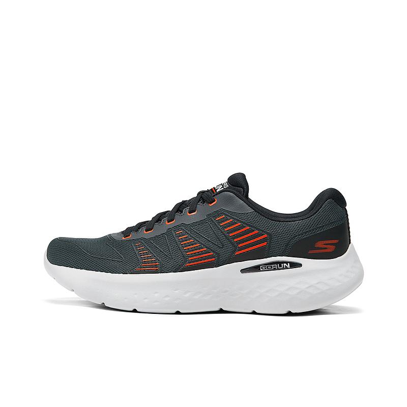Skechers Мужские кроссовки GO Серые с оранжевым, низкие, для бега, удобные 220902-CCOR