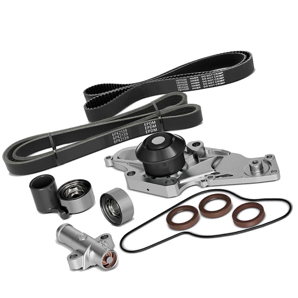 Honda Timing Belt Tensioner & Water Pump Kit 14510RCAA01 K0277197 TKH002