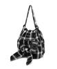 Athe Vanessabruno [Ruban] Black Check Ribbon Backpack And Shoulder Bag S Aaba6E915Bk