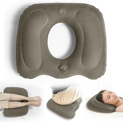 Надувная подушка Mid Hollow Anti-Decubitus для лечения геморроя Flocked Buttock Cushion