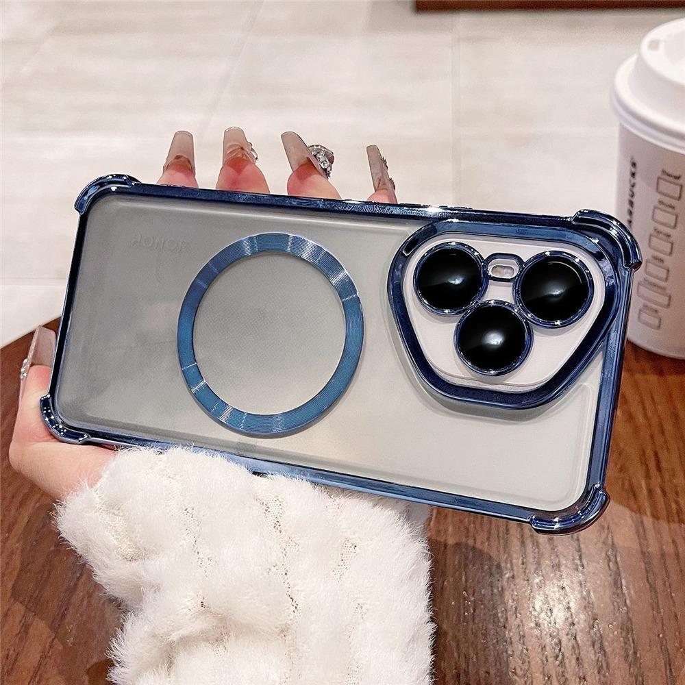 Роскошный ударопрочный магнитный чехол с покрытием для Motorola MOTO Edge 60 Fusion 50 50 Pro 50 NEO, прозрачная мягкая силиконовая задняя крышка