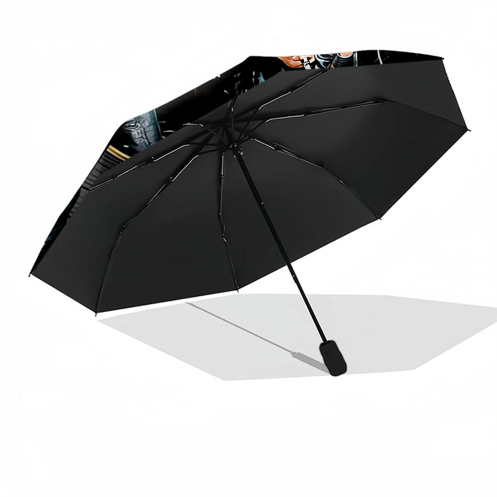 Elvis Presley's Comeback Special Portable Automatic Umbrella Compact Durable 8 Rib Design Durable Plastic Iron All Season Umbrella for Travel