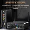 RGB Bluetooth 5.3 Audio Transmitter Receiver DAC/AUX/RCA/USB/Coaxial/Optical/6.5MM Microphone Karaoke Hifi DSP Wireless Adapter