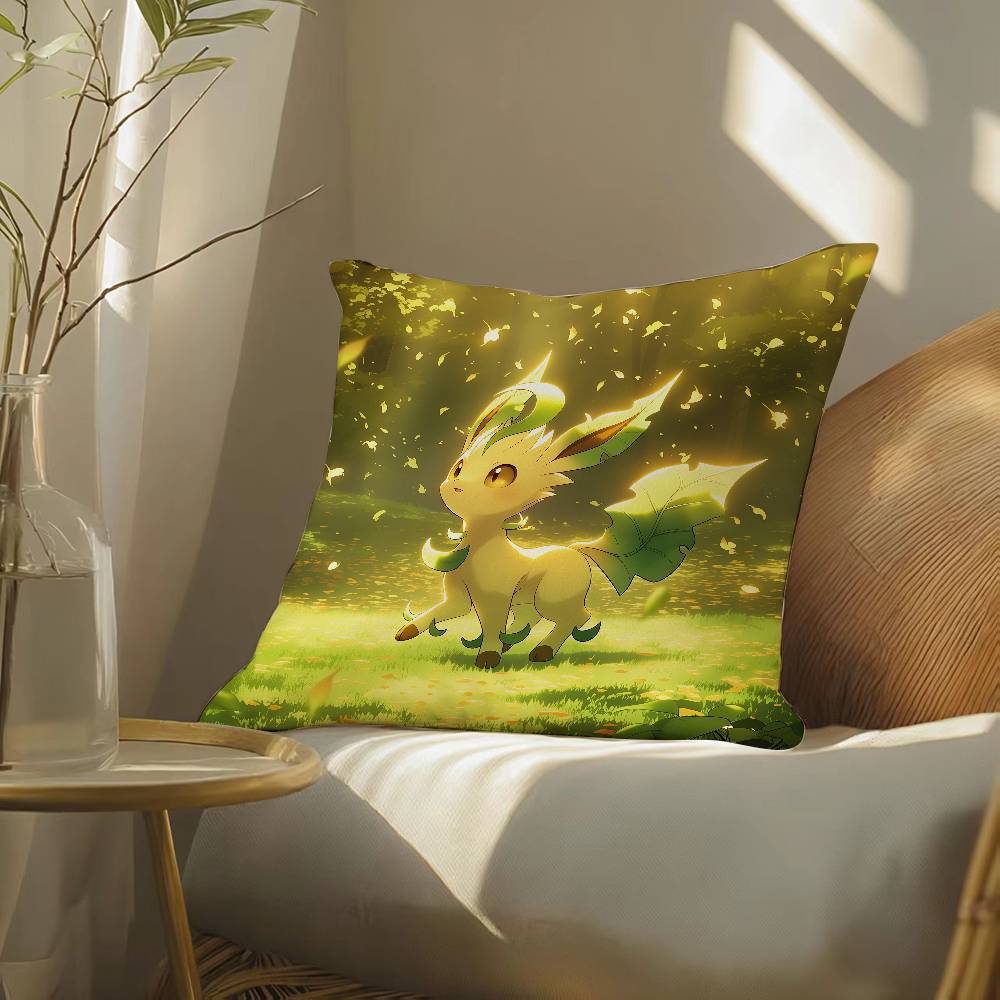 Pokemon Battle Collection Anime Plush Pillow Cover Soft Short Plush Cushion Cover For Sofa Bedroom Home Decor Gift
