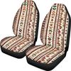 Car Universal Seat Cover Elastic Polyester Cloth Tribe Geometric Pattern Car Seat Cover