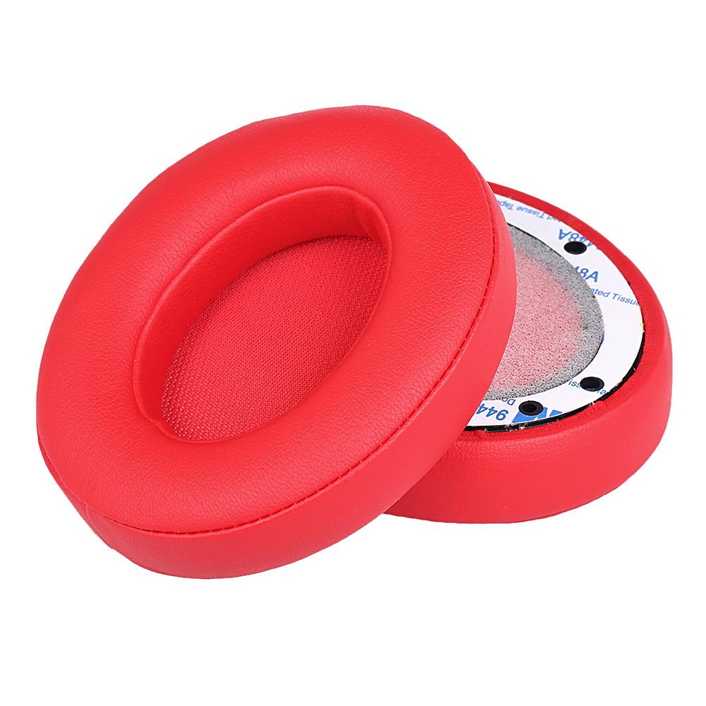 2Pcs Replacement Earpads Ear Pad Cushion for Beats Studio On Ear Wired / Wireless Headphones Red