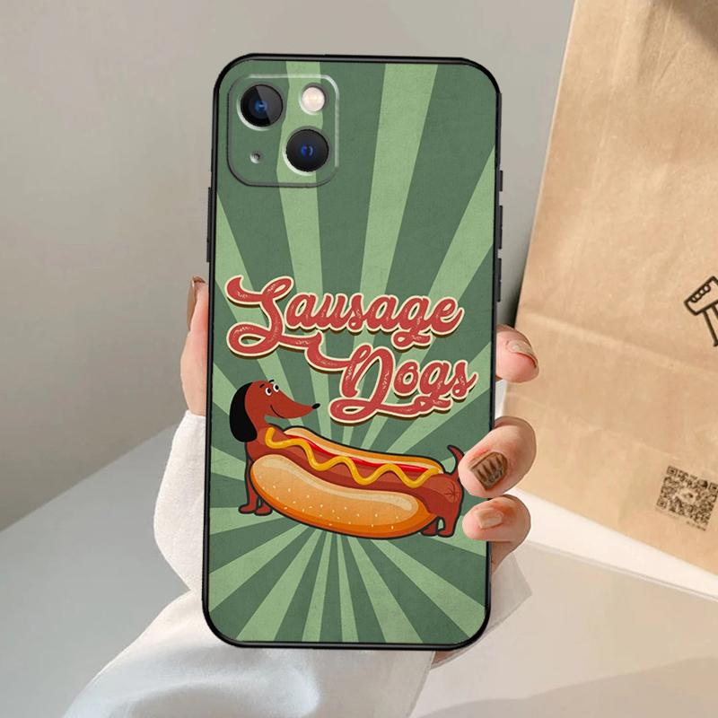 Чехол для телефона таксы Для iPhone 16 15 14 11 12 13 Pro Max Mini Plus X XS Max XR Чехол Coque