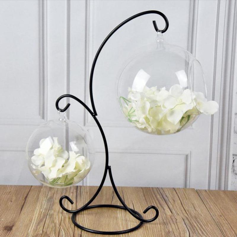 37 см двойной крючок металлический железный подсвечник подставка для свечей стеклянная бутылка для растений
