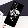 Кейс-череп с костью среднего пальца Для Samsung Galaxy A13 A35 A15 A55 A53 A33 A36 A56 A26 A16 A22 A32 A52 A54 A34 A05 A06