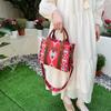 2025 Новая женская богемная винтажная холщовая сумка большой вместимости, ручная/на плечо