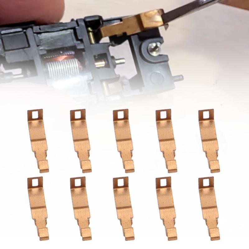 10Pcs For 440 440x2 Pick Up Shoe Iron Pickup Shoe Set Replacement For HO Slot Car