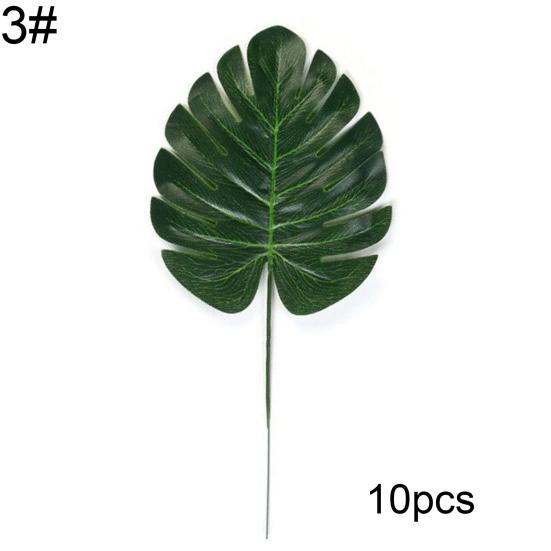 10 шт. искусственные растения поддельные листья монстеры для декора стен гостиной и вечеринки