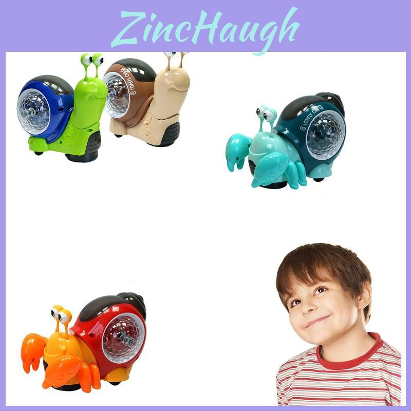 Interactive And Educational Snail Toy With 360-degree Light And Music