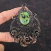 Copper Ruby Zoisite Pendant Copper Wire Wrapped Gemstone Pendant Octopus Pendant Stylish Copper Jewelry Handmade Wire Wrap Jewelry For Gift