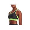 Under Armour Спортивный бюстгальтер со средней поддержкой и перекрестными краями, нижнее белье черного цвета 1371372-010