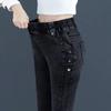 Warm Skinny Denim Pants Winter Plus Velvet Stretch Pencil Jeans Women Big Size 34 Vintage Slim Thicken Jean High Waist Leggings