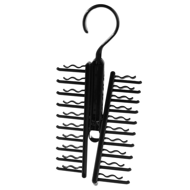 20-рядная стойка для хранения галстуков, вращающийся регулируемый держатель для галстука, держатель для ремня, вешалка для шарфа, вешалка для домашнего гардероба, органайзер для гардероба