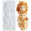 Lion Silicone Molds Lion Head Fondant Mold Cake Decorating Tools Cupcake Topper Candy Chocolate Gumpaste Mold