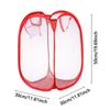 Home Mesh Foldable Laundry Bag Laundry Basket Dirty Sorting Basket Kids Toys Sundries