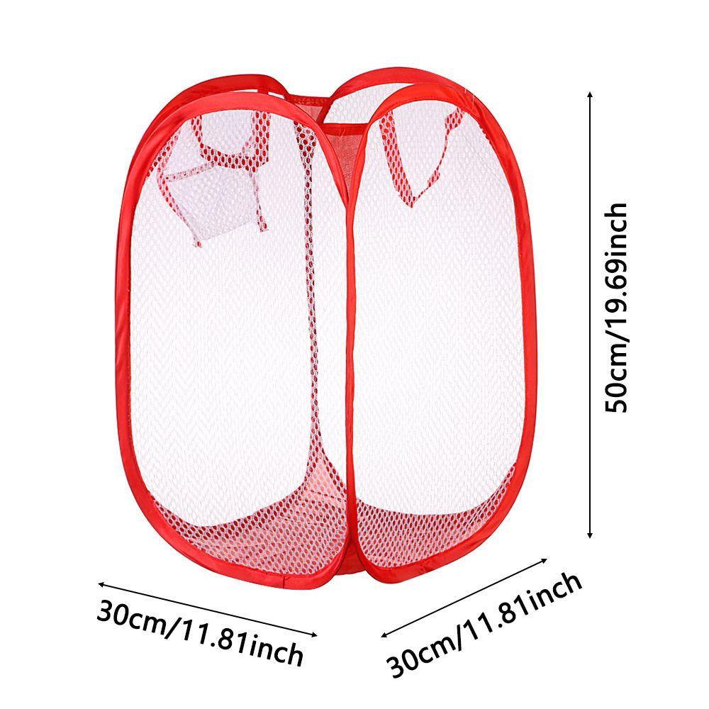 Hamper Mesh Storage Box Organize Kids Toys Sundries Laundry Bag Laundry Basket Dirty Sorting Basket