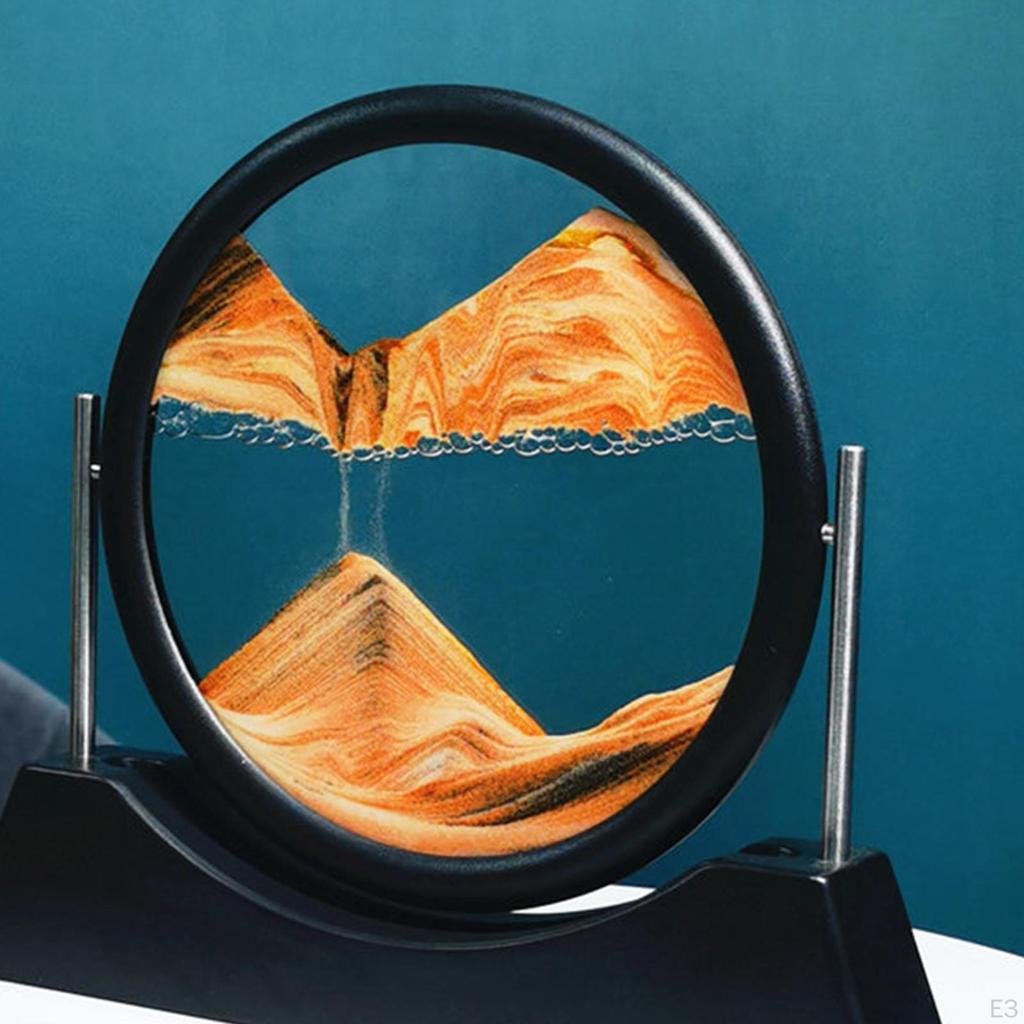 Picture Scenery Painting Landscape Round Art Toys Glass for Desktop Gift Study Room Adult Display