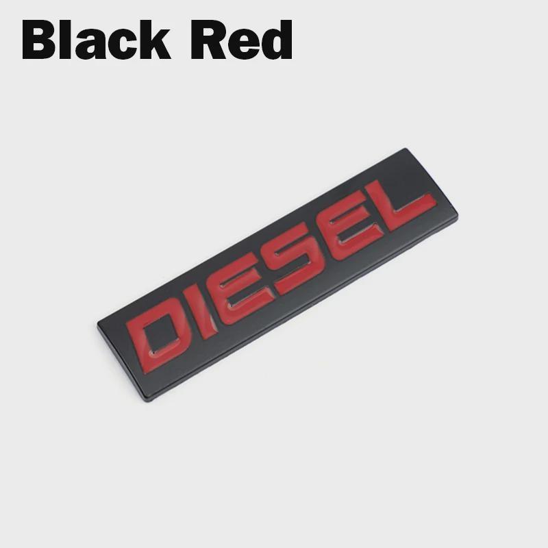 Car Styling 3D Metal Chrome Zinc Alloy Emblem Universal Diesel Logo Car Badge Body Trunk Fender Adhensive Emblem Auto Accessory