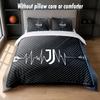 Juventus FC Design Bed Bedding Set 1 Duvet Cover + 2 Pillowcases Soft Breathable Household Bed Linens