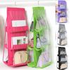 1PC Double-sided Six-mouth Bag Hanging Bag, Non-woven Hanging Handbag Storage Hanging Bag, Bag Storage Bag
