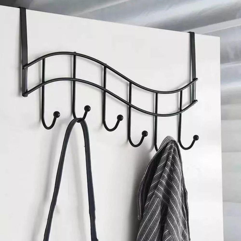 Iron Art Door Hook Punch-free Hanging Storage Rack High Quality Clothing Hats Hook