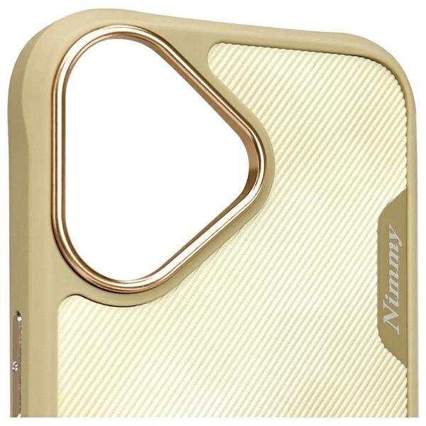 Etui do iPhone 16 Nimmy Big Eyed Pet Cat Khaki