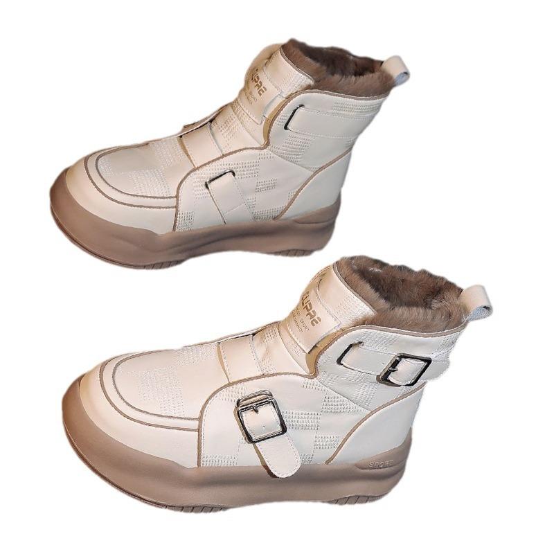 Новые осенне-зимние бархатные утепленные сноубутсы на толстой подошве, женские тонкие короткие ботинки, женская обувь чулок