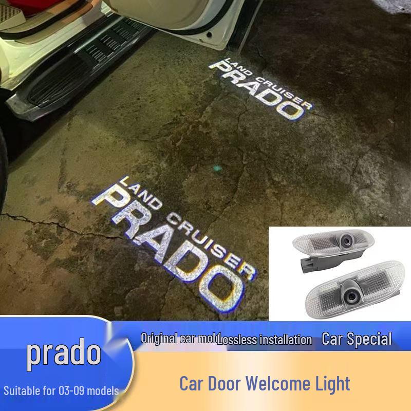 Светодиодная подсветка 'Добро пожаловать' Ultra HD, устойчивая к выцветанию, для Toyota Prado LC120 2003-2009