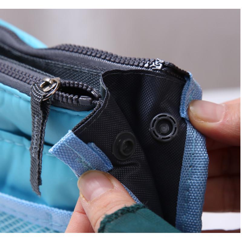 Двойная молния многофункциональные дорожные карманы сумка для хранения модный органайзер косметичка простые портативные удобные сумки