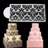 DIY Template Baking Mould Cake Damask Lace Border Cupcake Stencil Fondant Mold Cake Decorating Tool