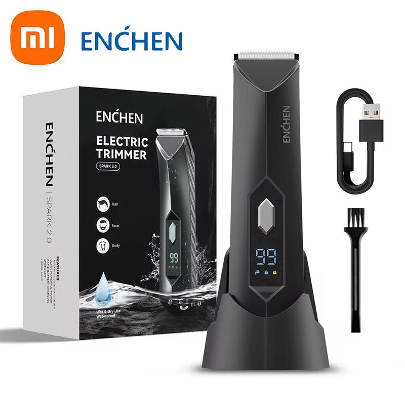 Xiaomi Триммер ENCHEN Spark 2 для ухода за пахом и телом Водонепроницаемый Долговечный и Перезаряжаемый с Цифровым Дисплеем